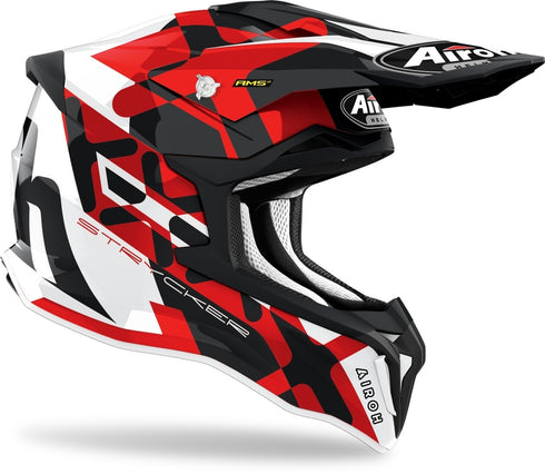 CASCO AIROH HELMET STRYCKER XXX RED GLOSS